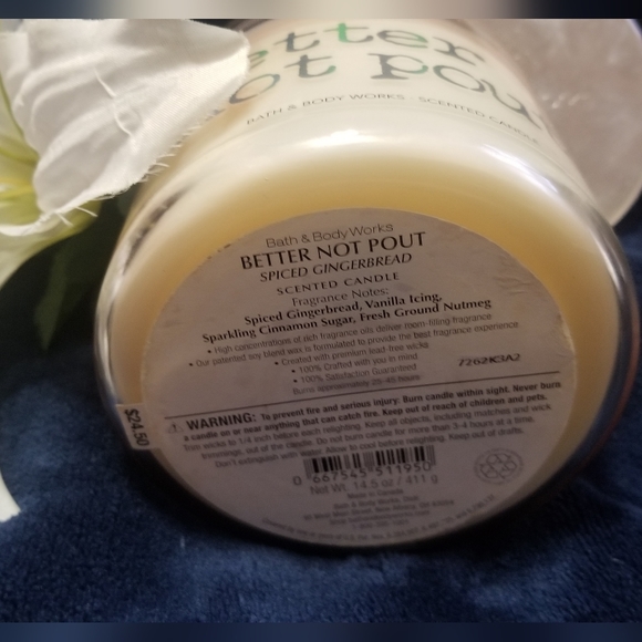 Bath & Body 3-wick Spiced Ginger Candle - Picture 3 of 4